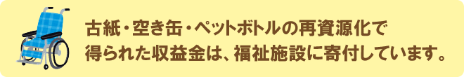 収益金を福祉施設に寄付しています。